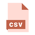 CSV file format icon