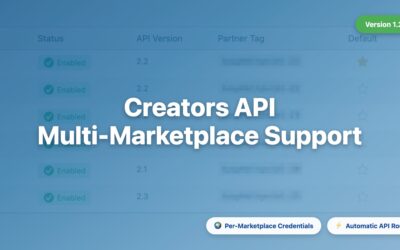 ASA2 1.29.0: Amazon Creators API with Multi-Marketplace Support