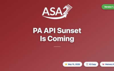 ASA2 1.33.0: PA API Sunset Notice & Product ID Copy